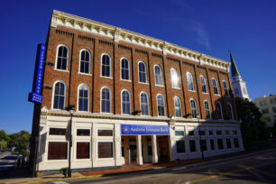 Exterior view of Andrew Johnson Bank, showcasing its welcoming entrance and professional architecture.
